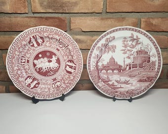 Spode Archive Collection Rome and Greek Pink Plate