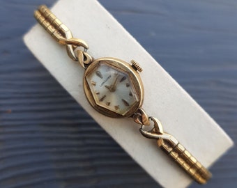 Longines Swiss Ladies Wrist Watch 17 Jewels 10K Gold Filled 1963