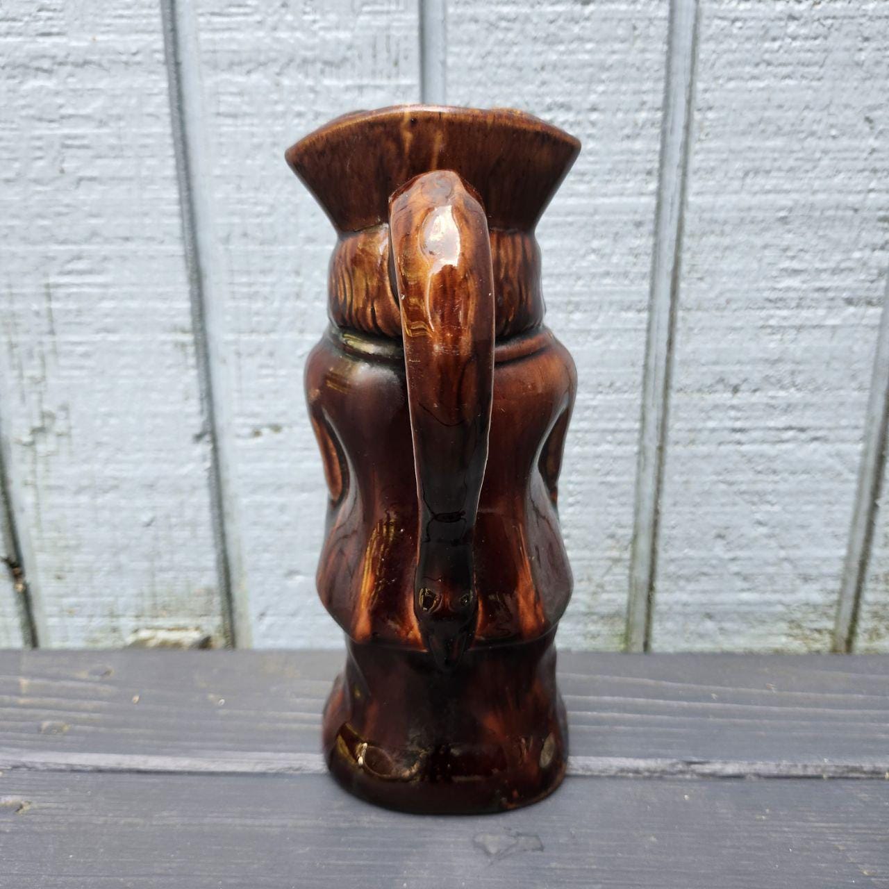 Vintage Rockingham Toby Brown Glaze Jug - Etsy