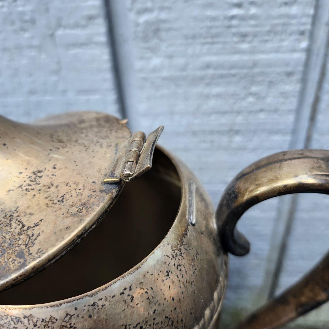Sheridan Silver on Copper Vintage Coffee Pot - Etsy