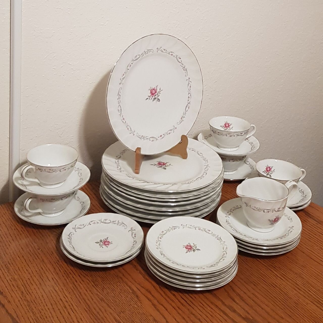 Royal Swirl Fine China Japan Vintage Set of 32 Pieces Etsy