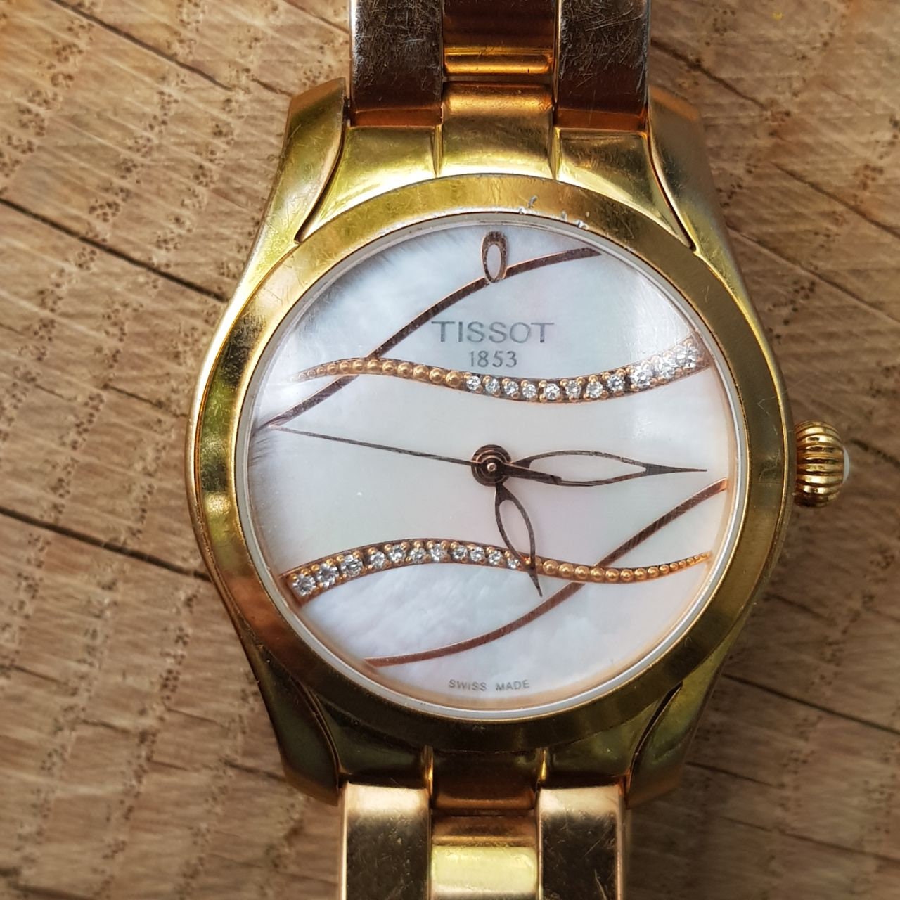 Tissot T Wave Mother of Pearl Dial Watch For Women - T028.210.22.117.00