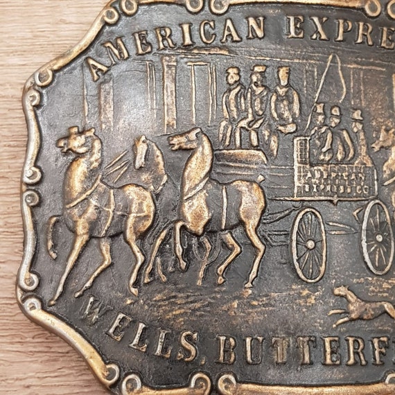 American Express Wells Butterfield & Co Brass Bel… - image 3