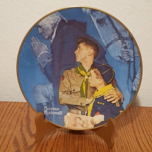 Norman Rockwell Boy Scouts of America Calendar 1950 Gorham Collectible Plate