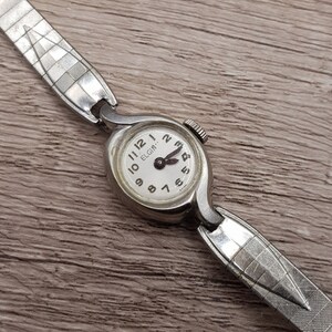 Elgin 313 Ladies Wrist Watch 17 Jewels 10K Rolled Gold Plate with JB Champion Band