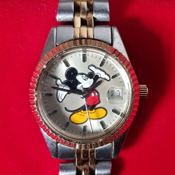 Disney Mickey Mouse Watch with Stainless Steel Ba… - image 2