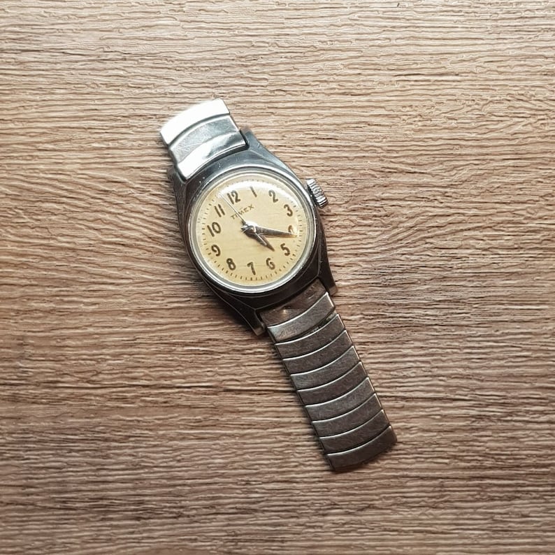 Timex Women's Mechanical Watch Shock Resistant Stainless Steel Case