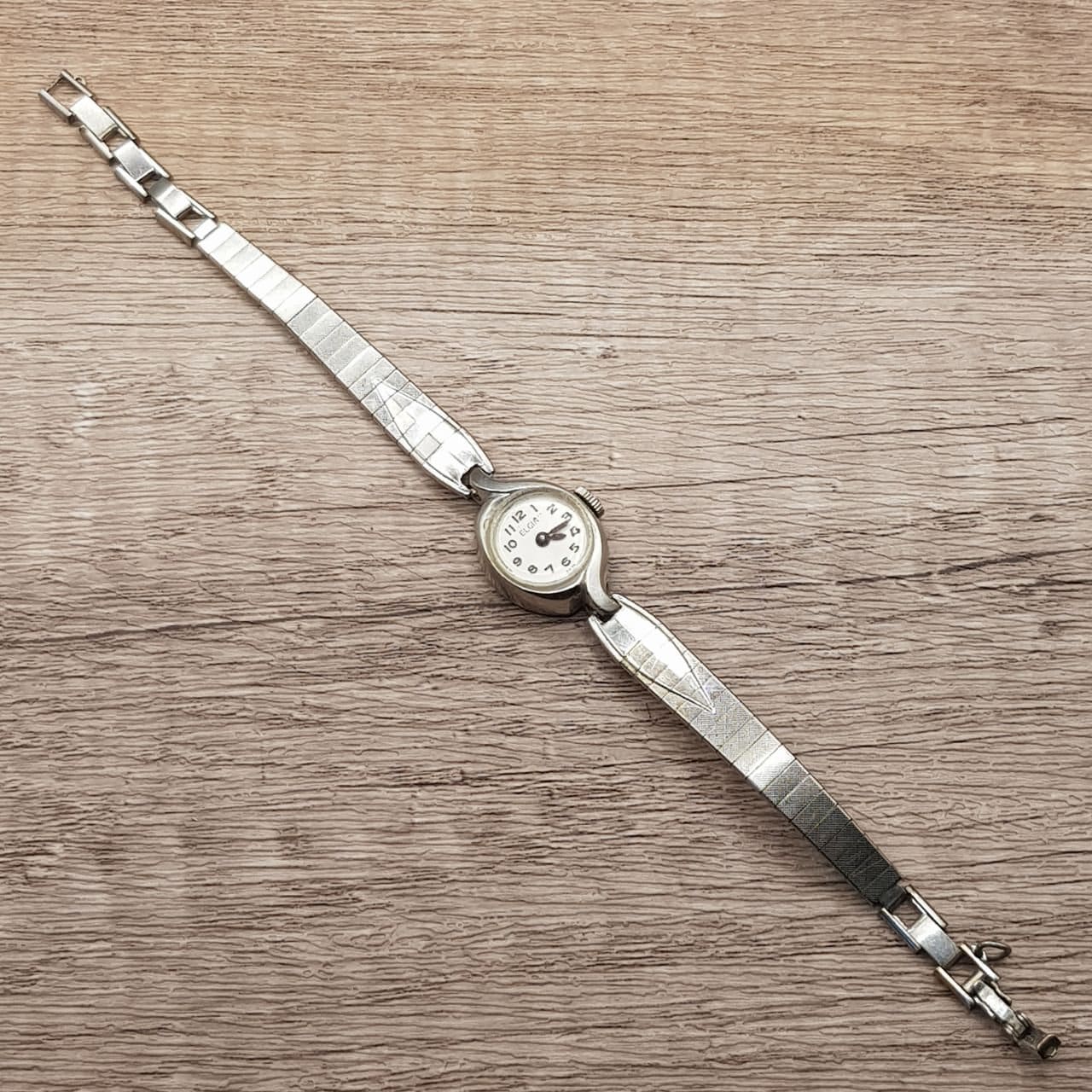 Antique Elgin 17 Jewels 10krgp Ladies 313 Watch Manual Tested Working Vintage Elgin Deluxe Ladies Watch, 10K Gold Filled Art Deco  main image 2