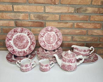Enoch Wood and Sons English Scenery England Dinnerware Set