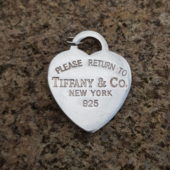 Tiffany & Co Sterling Silver Please Return to Hea… - image 1