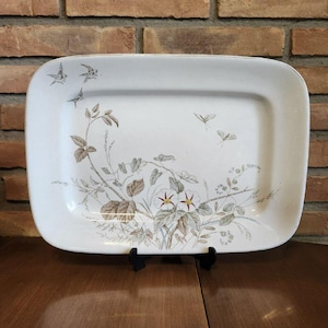 Alfred Meakin Royal Ironstone Chine Plat de service Morning Glory Angleterre