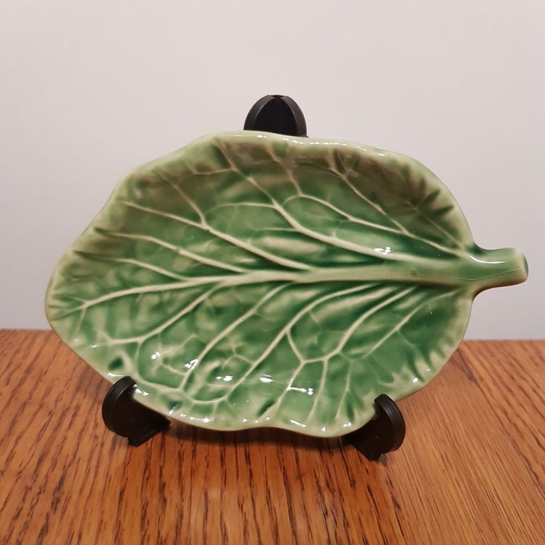 Bordallo Pinheiro Green Cabbage Plates Leaf