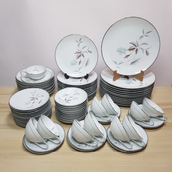 トーンヌール＆トーンヌールプレミアムセット Noritake China 5765 Corliss Japan Vintage Dinnerware Set - Etsy