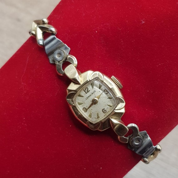 Longines 14K Gold Swiss Ladies Wrist Watch 17 Jewe