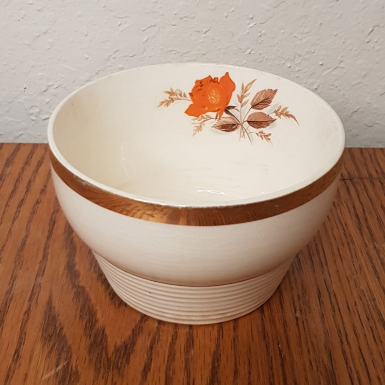 Triumph American Limoges Vermillion Rose 22K Gold Vintage Dinnerware