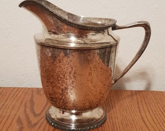 Vintage Midsilcraft Silver Plated Pitcher Middletown Conn. USA 820