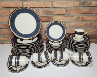 Mikasa Grande Ivory Imperial Lapis Japan Dinnerware Set
