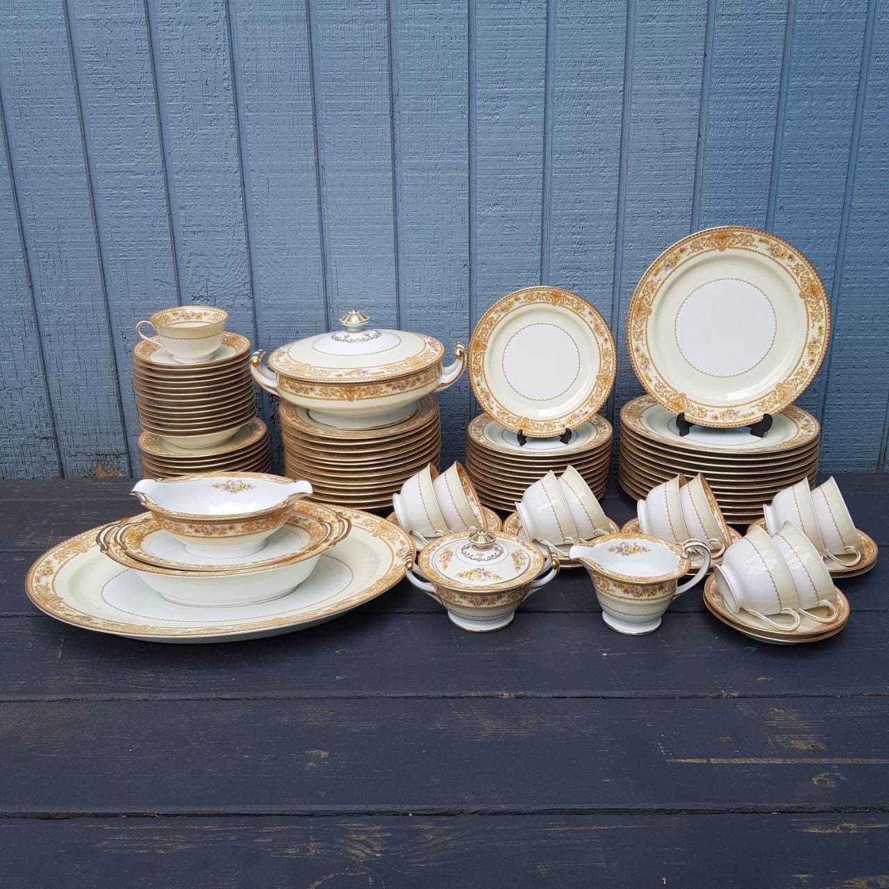 Noritake White Gold - Etsy Noritake White Gold - Etsy
