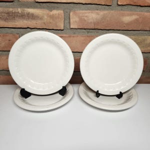 Syracuse China USA Restaurant Ware Embossed White Plate