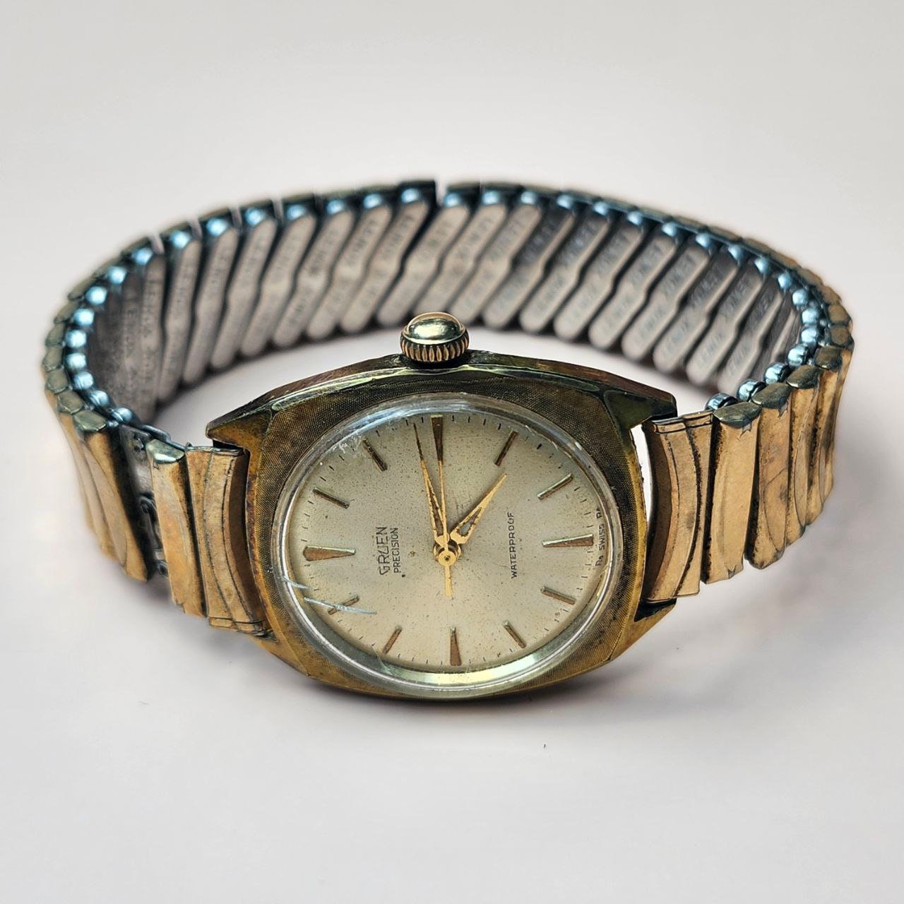 Vintage GRUNE Precision 17 Jewels Working wts-rare-1960s-gruen-precision  main image 3