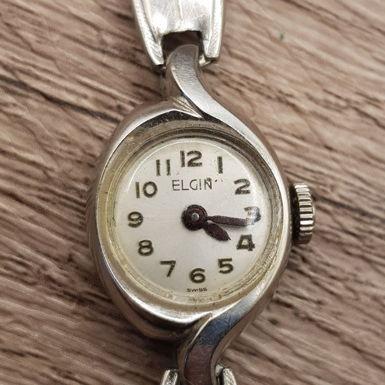 Antique Elgin 17 Jewels 10krgp Ladies 313 Watch Manual Tested Working Vintage Elgin Deluxe Ladies Watch, 10K Gold Filled Art Deco  main image 3