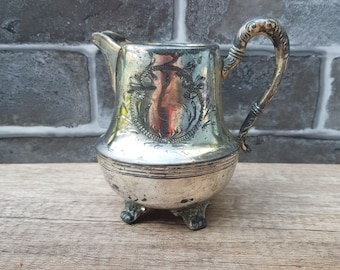 Rogers Silver Guaranteed Plate Footed Creamer