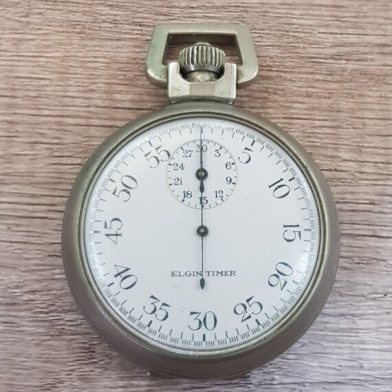 Vintage WWII Elgin Timer Stopwatch - Etsy