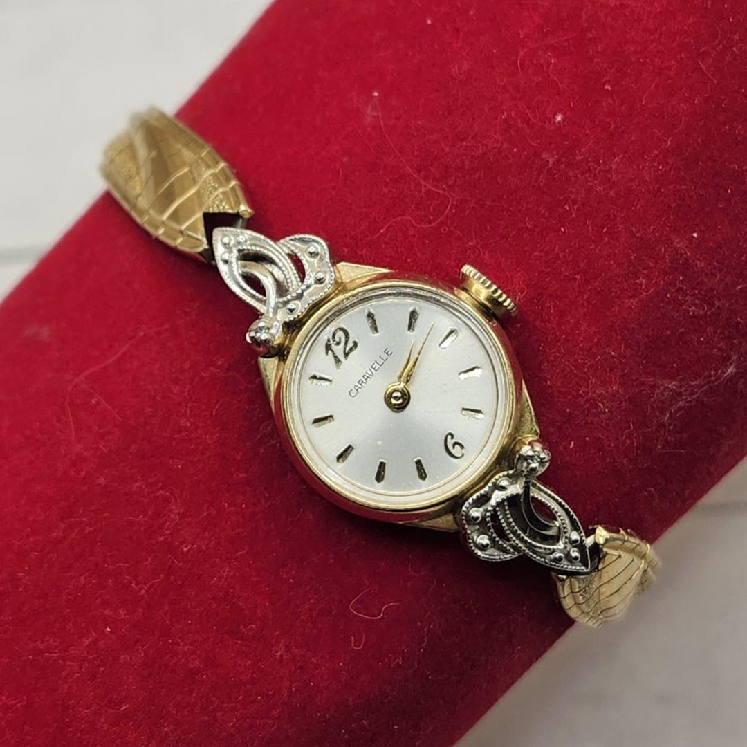 Caravelle Mechanical Ladies Wrist Watch 17 Jewels 1974 Working Etsy