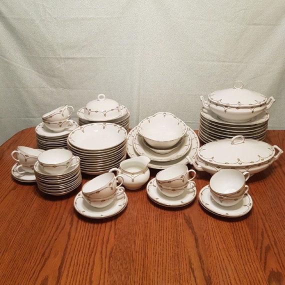 Thomas Bavaria 5773 China Dinnerware Set of 84 Pieces 1930 - Etsy