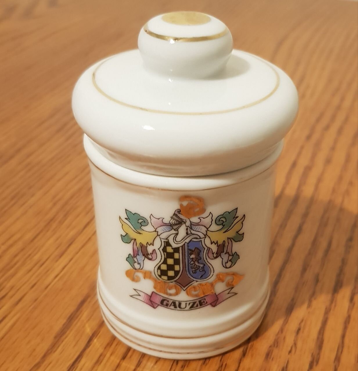 Vintage Porcelain Apothecary Jars DOM Japan Etsy