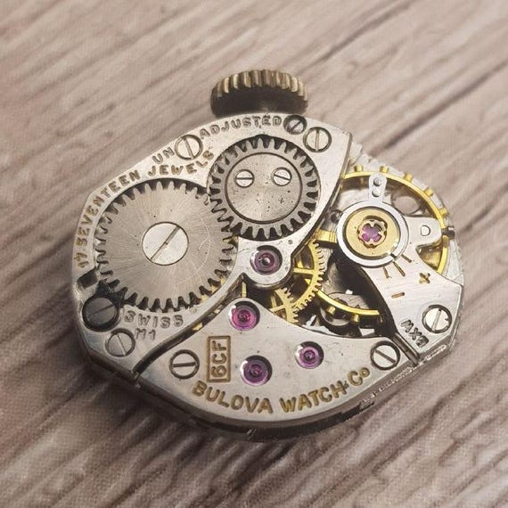 Cadran De Montre Bulova 10BC (17 Rubis) En Mauvais état - Référence 121459
