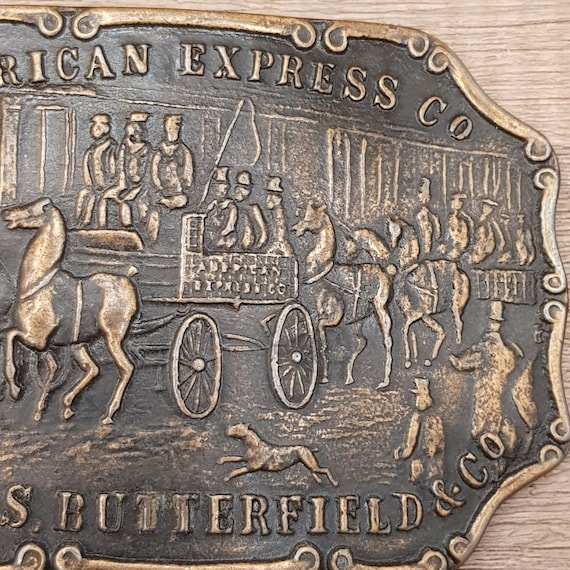 American Express Wells Butterfield & Co Brass Bel… - image 4