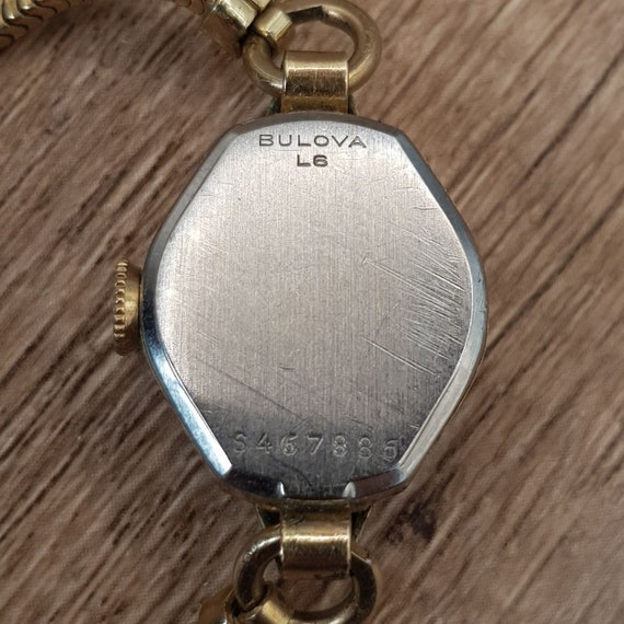 Bulova Swiss Ladies Wrist Watch 17 Jewels 10K Rol… - image 7