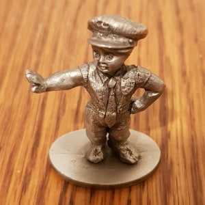 Spoontiques Pewter 1979 Boy Policeman Vintage Figurine