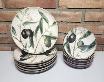 Williams-Sonoma Olive and Harvest Botanical Portugal Dinnerware
