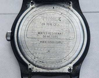 stainless steel reloj timex expedition indiglo wr50m