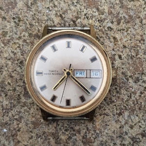 Timex Mercury Day Date Mechanical Men's Watch 26860-2772 Water Resistant 1972 Working