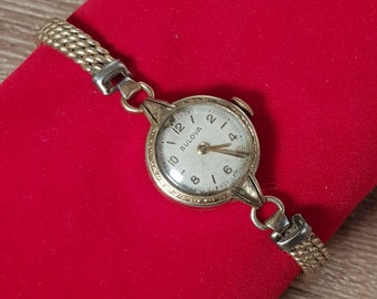 Bulova Swiss Ladies Wrist Watch 7 Jewels 10K Rolled Gold Plate 1938