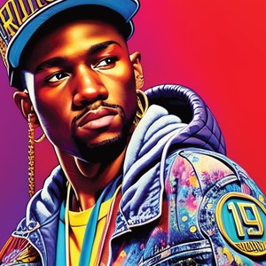 Póster retro con estilo hip hop de los años 90, regalo único para los amantes del hip hop