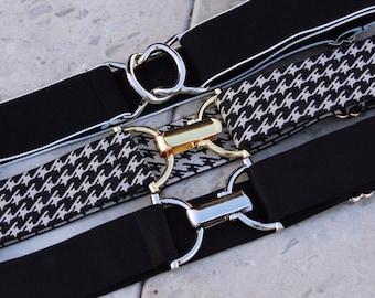 1.5 in. Equestrian Adjustable Elastic Riding Belts West Belts