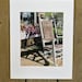 Wicker Rocking Chair on Porch. Matted Watercolor Print - Etsy