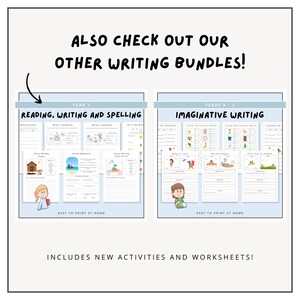 Kids Descriptive Writing Worksheets, Grade 1 Literacy Writing, Creative Writing, English Story Setting, Elementary, Primary School Activity image 6