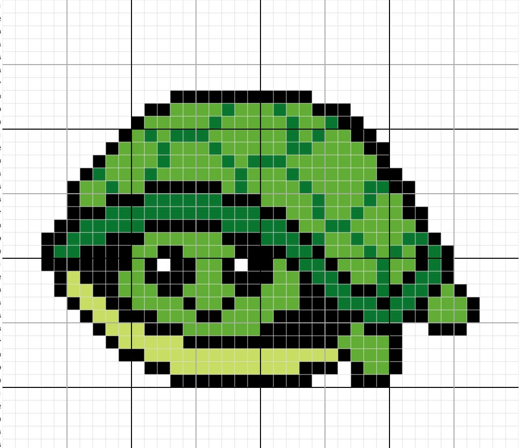 Tiny Turtle Cross Stitch Pattern PDF | Easy Beginner Cross Stitch ...