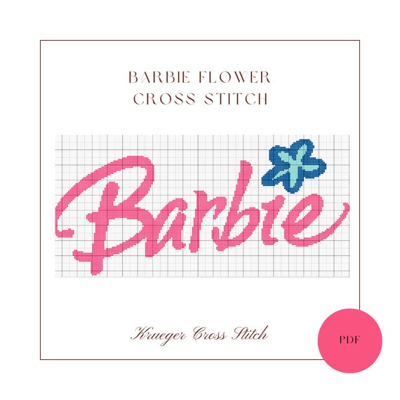 Barbie Silhouette Cross Stitch Pattern 