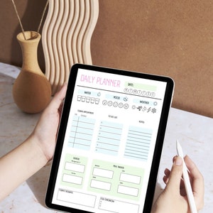 Daily planner, Digital planner, Printable planner