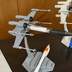 X-Wing Inspired Pen Holder - The Ultimate Desk Accessory for Star Wars Fans - Sci-Fi Office Decor & Unique Fan Gift
