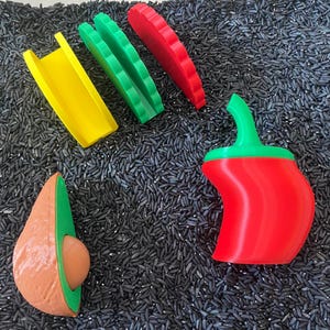 Montessori Build Your Own Taco Sensory Bin - Interactive Play Kit for Kids | Educational Fine Motor Skills Toy | Flisat Filler | Busy Bin