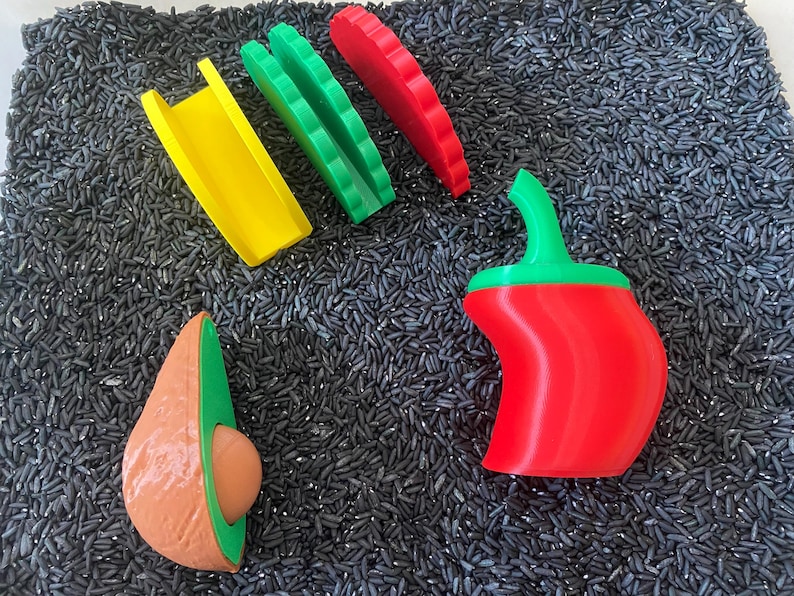 Montessori Build Your Own Taco Sensory Bin - Interactive Play Kit for Kids | Educational Fine Motor Skills Toy | Flisat Filler | Busy Bin