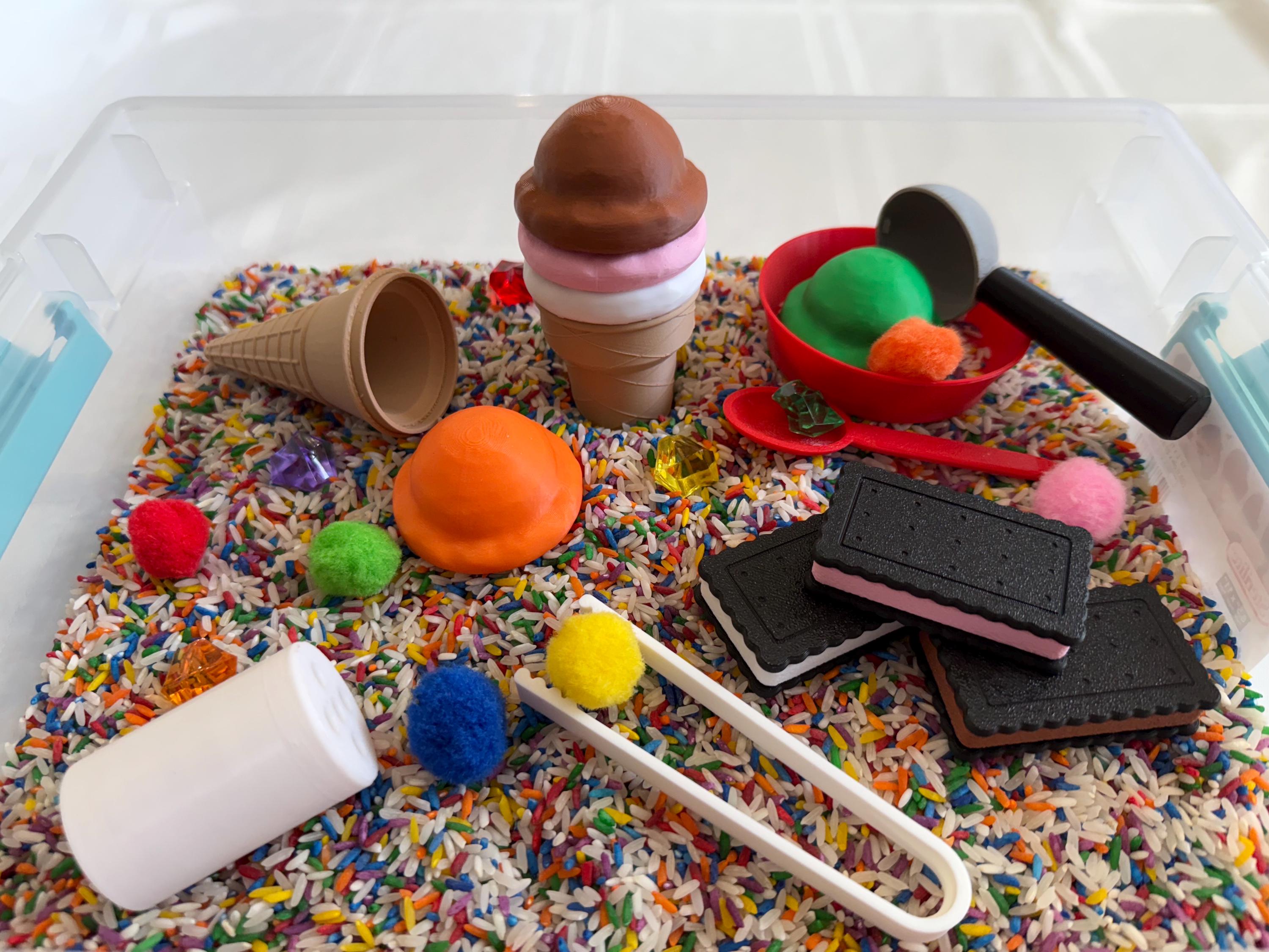 Ice Cream Sensory Bin – Montessori Activity Kit for Kids | STEM ...