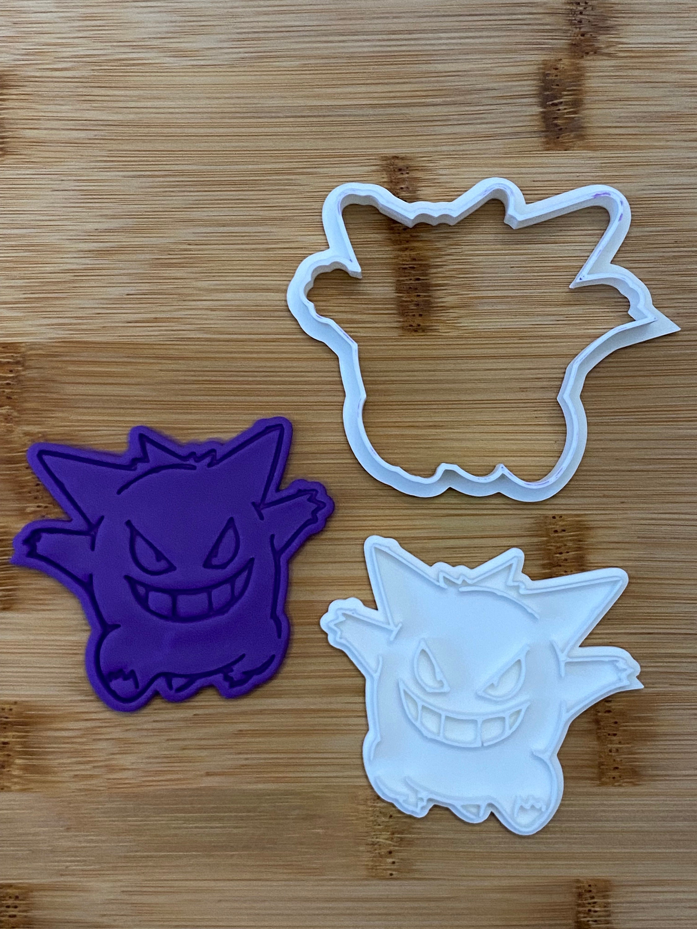 5piece Pokemon Cookie Cutters & Embosser/stamp Set Snorlax, Gengar